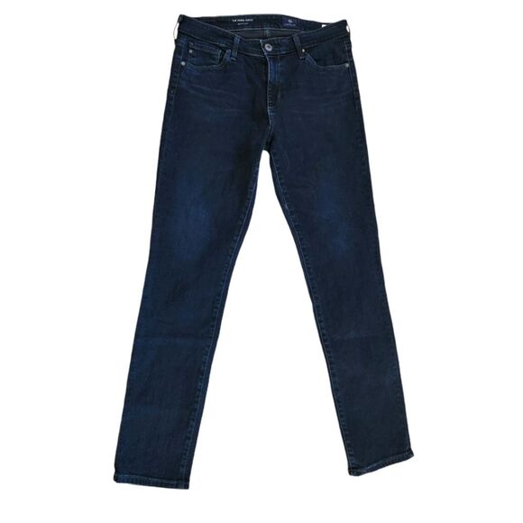 Ag Adriano Goldschmied Jeans The Prima Cigarette Ankle Blue Denim Women's 28R - Picture 1 of 12